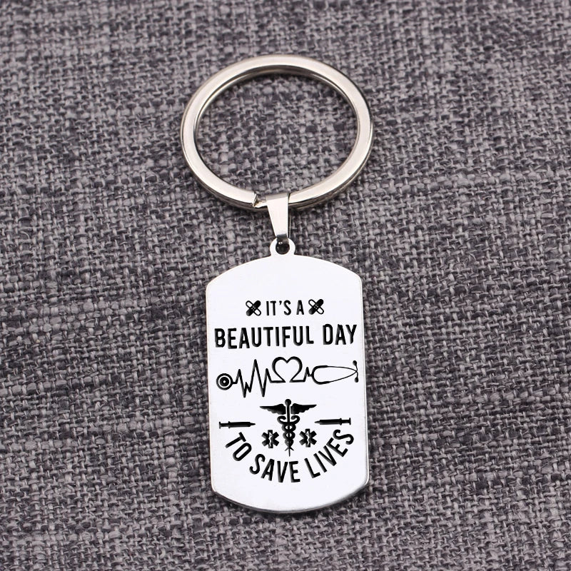 Medical Tools Syringe Pendant Keyring