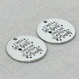 Big Heart Little Minds Necklace Charms Gift, 5Pcs/Lot