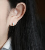 Opal Zircon Earrings Retro Wild Earrings