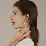 Heart Hoop Earrings CZ Moon Star 14k Plated Rhinestone Jewelry