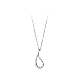 Hollow Water Drop Diamond Zircon Necklace for Women