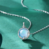 Moonlight Elk Pendant Necklace 925 Sterling Silver