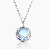 Moonlight Elk Pendant Necklace 925 Sterling Silver