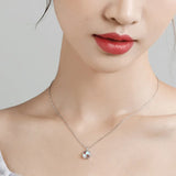 Moonlight Elk Pendant Necklace 925 Sterling Silver