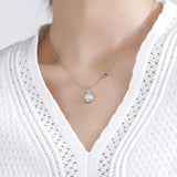 Moonlight Star on The Sea Pendant Necklace S925 Sterling Silver