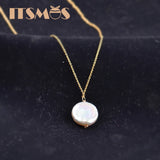 Natural Luster US 14k Baroque Pearl Pendant Necklace Jewelry