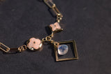 Pink Moonstone Gemstone Bracelet Sweet Romantic Style Jewelry