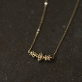 S925 9K Plated Flowers Pendant Necklace with Diamonds