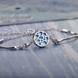 Ocean Wave Ripple Crystal Bracelet