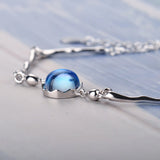Ocean Wave Ripple Crystal Bracelet