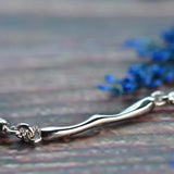 Ocean Wave Ripple Crystal Bracelet