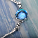 Ocean Wave Ripple Crystal Bracelet