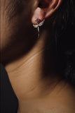 925 Silver 14K Angel Wings Stud Earrings for Women