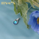 Sterling Silver Dragonfly Water Necklace Moonstone Pendant