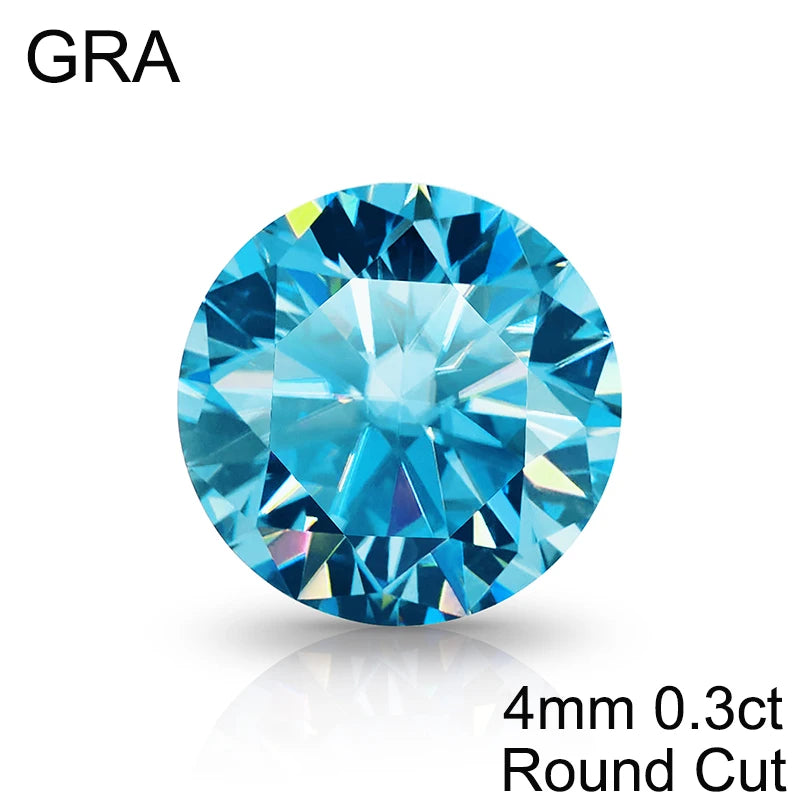 Ice D VVS1 Moissanite 100% Real Lab Gemstone 0.3-20CT