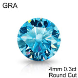 Ice D VVS1 Moissanite 100% Real Lab Gemstone 0.3-20CT