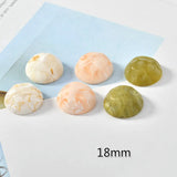 Avocado Green Resin Semi-Circular Patch DIY Earring Jewelry Materials 10 pcs