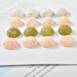 Avocado Green Resin Semi-Circular Patch DIY Earring Jewelry Materials 10 pcs