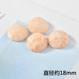 Avocado Green Resin Semi-Circular Patch DIY Earring Jewelry Materials 10 pcs