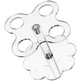 4-Hole Acrylic Ice Cream Cone Holder for Parties