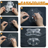 4-Hole Acrylic Ice Cream Cone Holder for Parties