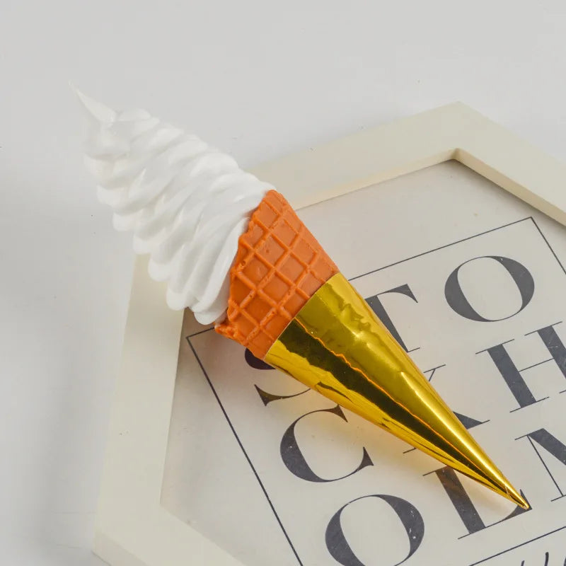 Ice Cream Model Pendant Simulation Food Dessert Cone Toy Photography Props