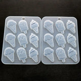Ice Cream Popsicle Food Keychain Pendant Silicone Resin Mold