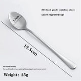 Engraved Stainless Steel Ice Cream Spoon Gift