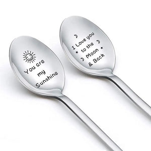 Engraved Stainless Steel Ice Cream Spoon Gift
