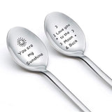 Engraved Stainless Steel Ice Cream Spoon Gift