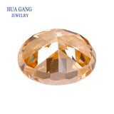 Ice Crushed Cut 9A Oval Morganite CZ Stone Beads