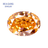 Ice Crushed Cut 9A Oval Morganite CZ Stone Beads