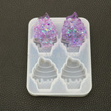 Ice Cube Ice Cream Shaped Silicone UV Resin Epoxy Molds Jewelry Making Tools