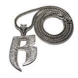 Big Crystal Lobster Clip Pendant Necklace Hip Hop R Jewelry