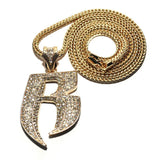 Big Crystal Lobster Clip Pendant Necklace Hip Hop R Jewelry
