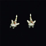 Ice Out Zircon Cartoon Pendant Necklace Men Hip Hop Charm Jewelry