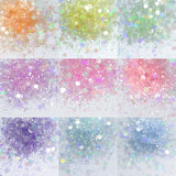 Ice Transparent Glitter Sequins Resin Filler Hexagon Chunky Glitter