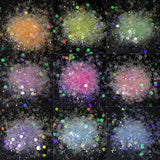Ice Transparent Glitter Sequins Resin Filler Hexagon Chunky Glitter