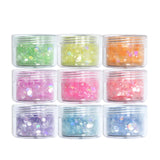 Ice Transparent Glitter Sequins Resin Filler Hexagon Chunky Glitter
