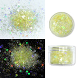 Ice Transparent Glitter Sequins Resin Filler Hexagon Chunky Glitter