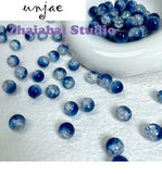 Ice Crack Glass Beads DIY Jewelry Making Material