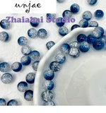 Ice Crack Glass Beads DIY Jewelry Making Material