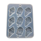 Ice Cream Mold 9 with Mirror Hand Pendant Silicone Mold