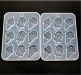 Ice Cream Mold 9 with Mirror Hand Pendant Silicone Mold