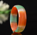 Red Green Chalcedony Bracelet Agate