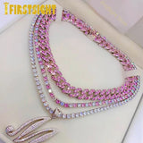 5A Zircon Tennis Chain Necklace Hip Hop Jewelry