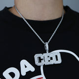 CEO Necklace Iced Out Bling CZ Men Women Hip Hop Jewelry