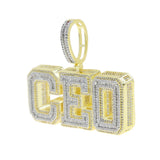 CEO Necklace Iced Out Bling CZ Men Women Hip Hop Jewelry
