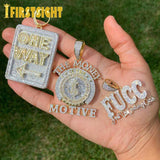 Iced Out Bling Money Motive Pendant Necklace