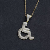 Brass CZ Pendants Hip Hop Necklace Party Gift CN242
